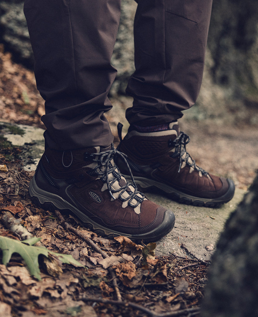 Men's Targhee IV Waterproof Hiking Boot Java/Brindle - Keen