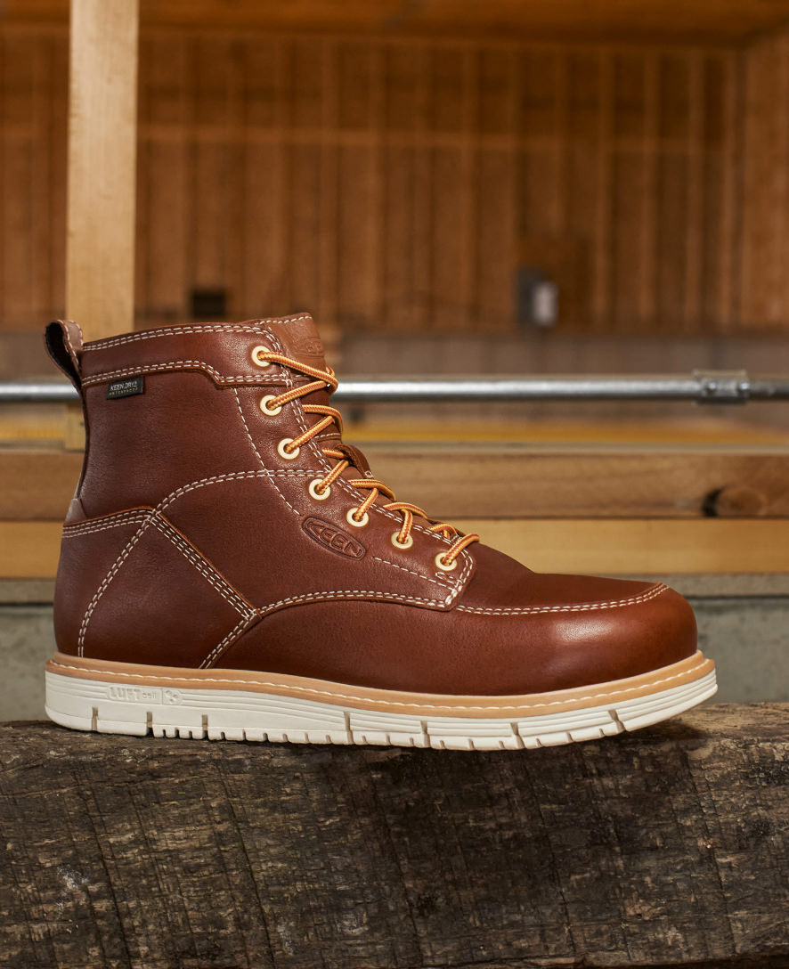 Men's San Jose 6" Waterproof Boot (Soft Toe) Cascade Brown - Keen