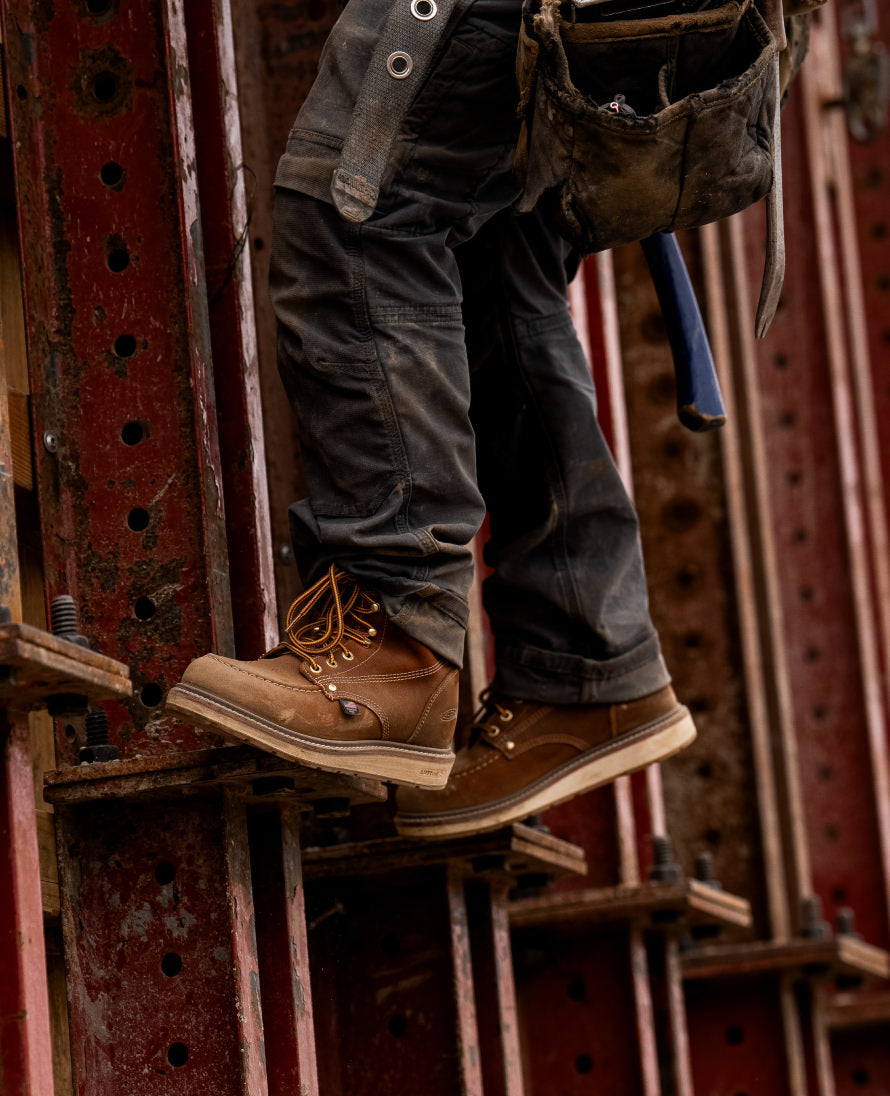 Men's Liberty 6" Boot (Soft Toe) Leather Brown/Birch - Keen