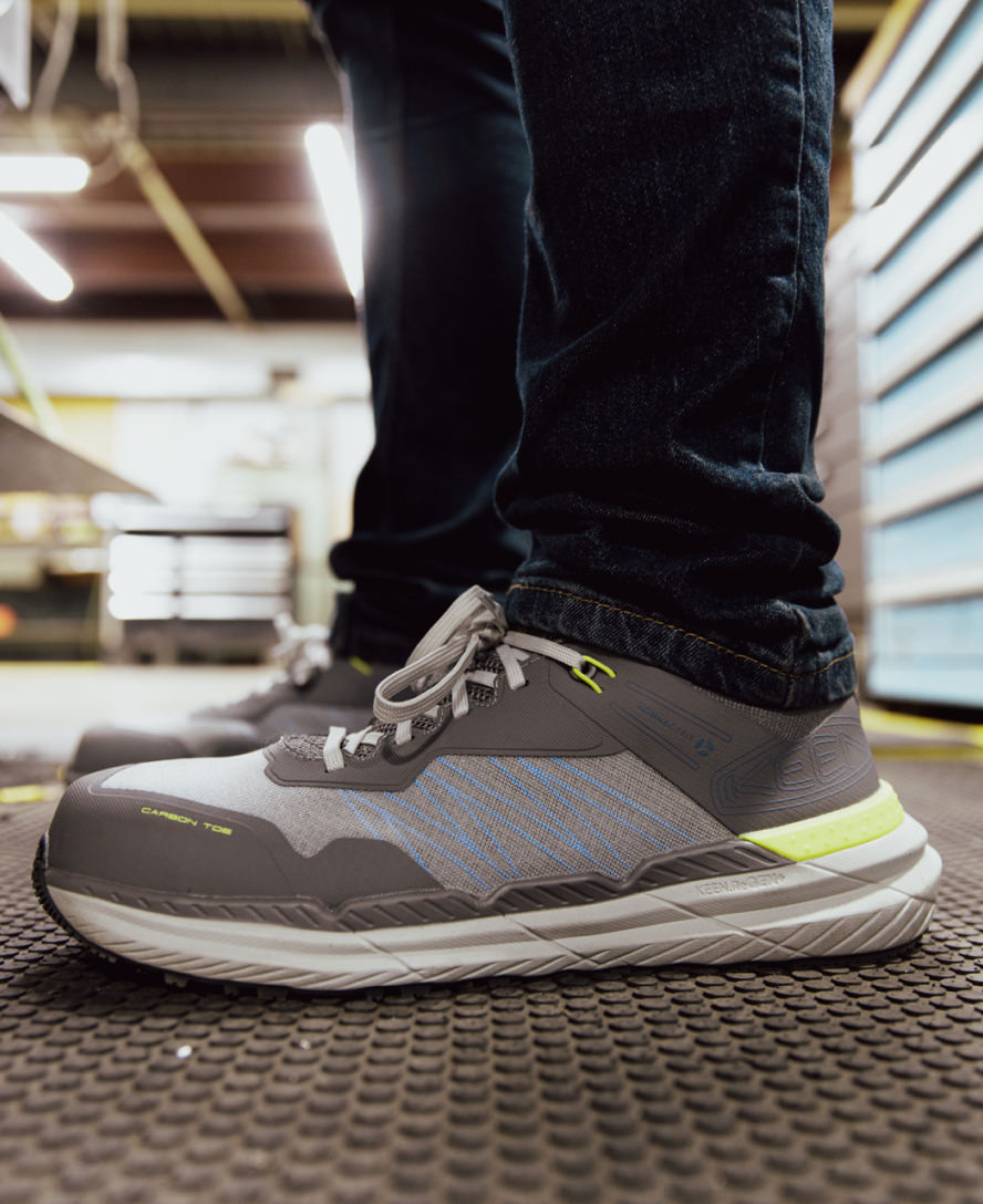 Men's Speedworks ESD Work Sneaker (Carbon Toe) Steel Grey/Vintage Indigo - Keen