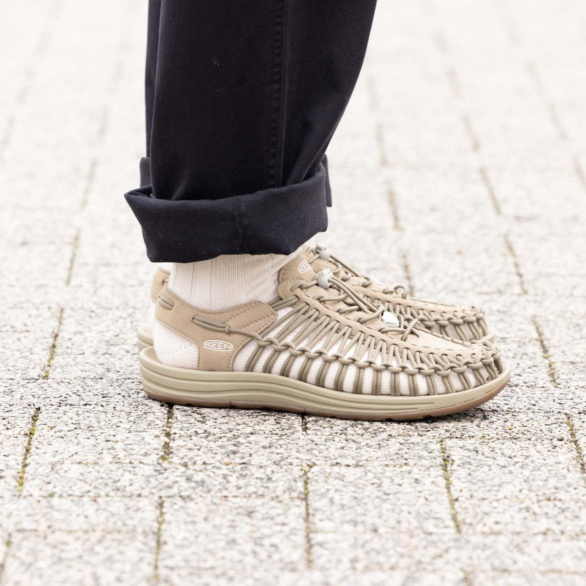 Men's UNEEK Sneaker Timberwolf/Plaza Taupe - Keen