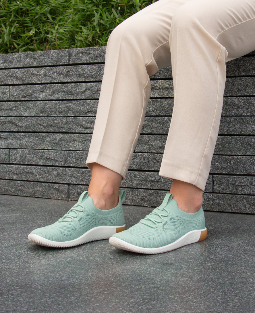 Women's KNX Knit Sneaker Granite Green/Lichen - Keen