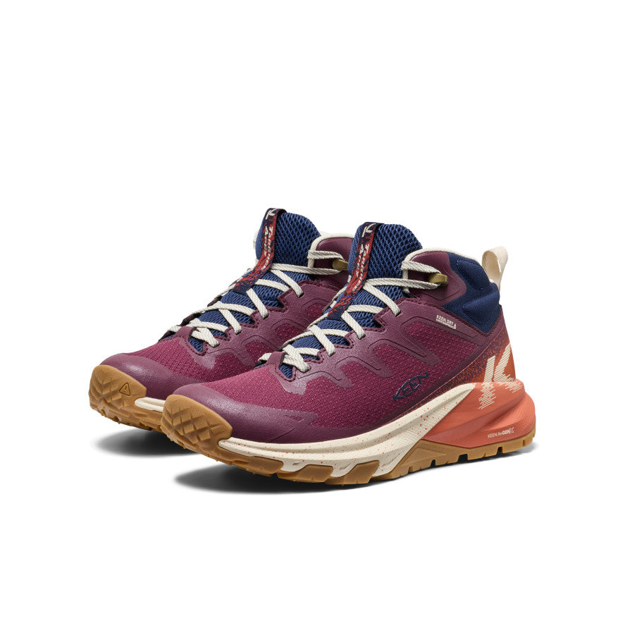 Women's Targhee Apex Waterproof Hiking Boot Fig/Burnt Brick - Keen