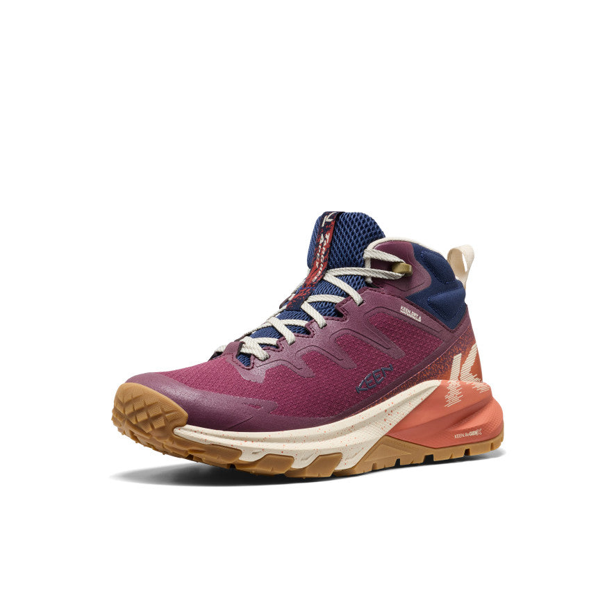 Women's Targhee Apex Waterproof Hiking Boot Fig/Burnt Brick - Keen