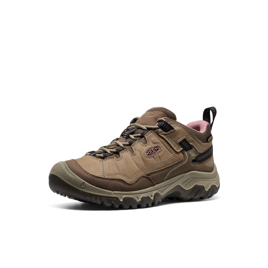 Women's Targhee IV Waterproof Hiking Shoe Brindle/Nostalgia Rose - Keen