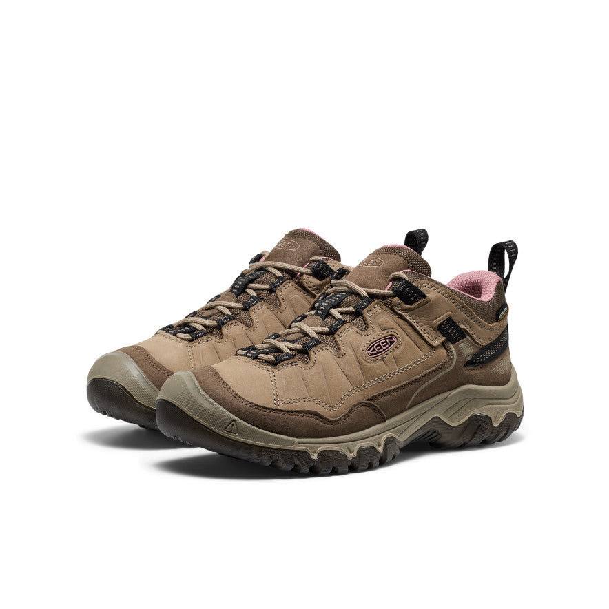 Women's Targhee IV Waterproof Hiking Shoe Brindle/Nostalgia Rose - Keen