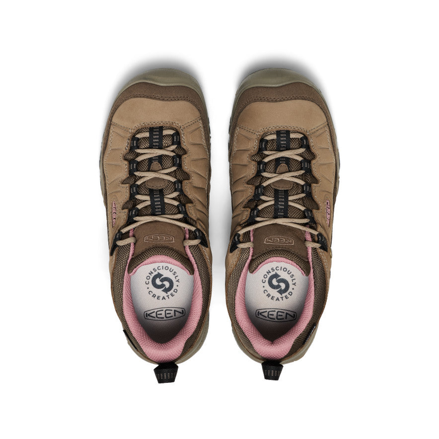 Women's Targhee IV Waterproof Hiking Shoe Brindle/Nostalgia Rose - Keen