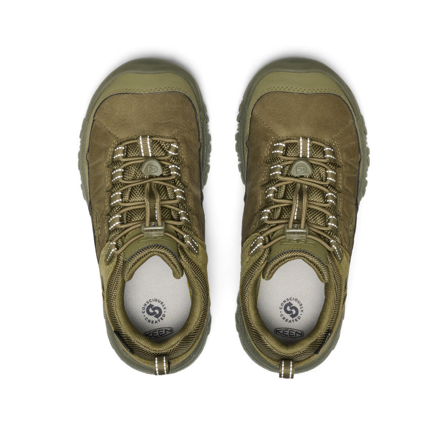 Big Kids' Targhee IV Waterproof Hiking Shoe Martini Olive - Keen