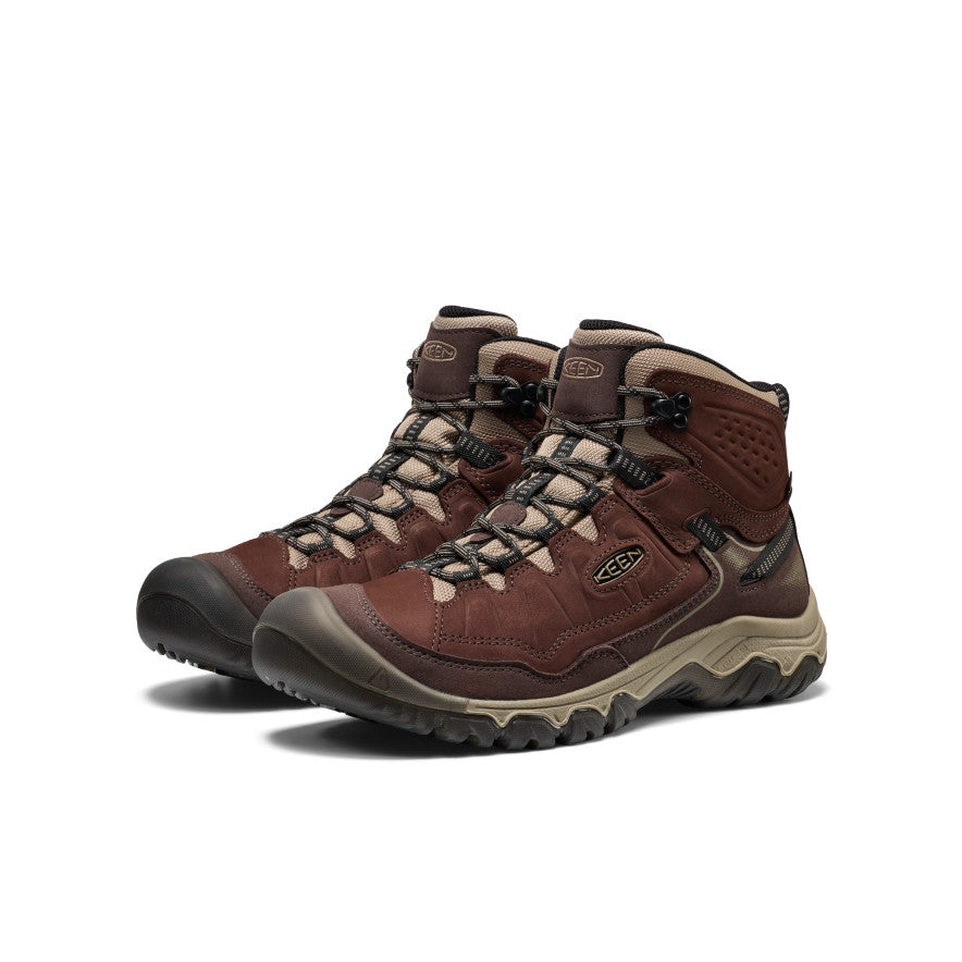 Men's Targhee IV Waterproof Hiking Boot Java/Brindle - Keen