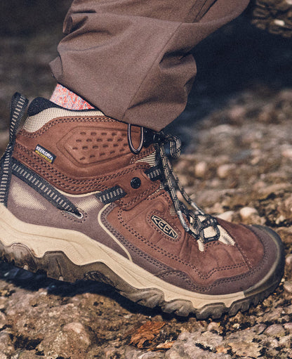 Men's Targhee IV Waterproof Hiking Boot Java/Brindle - Keen