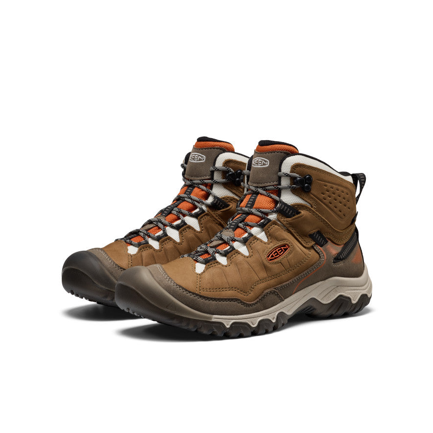 Men's Targhee IV Waterproof Hiking Boot Coyote/Gold Flame - Keen