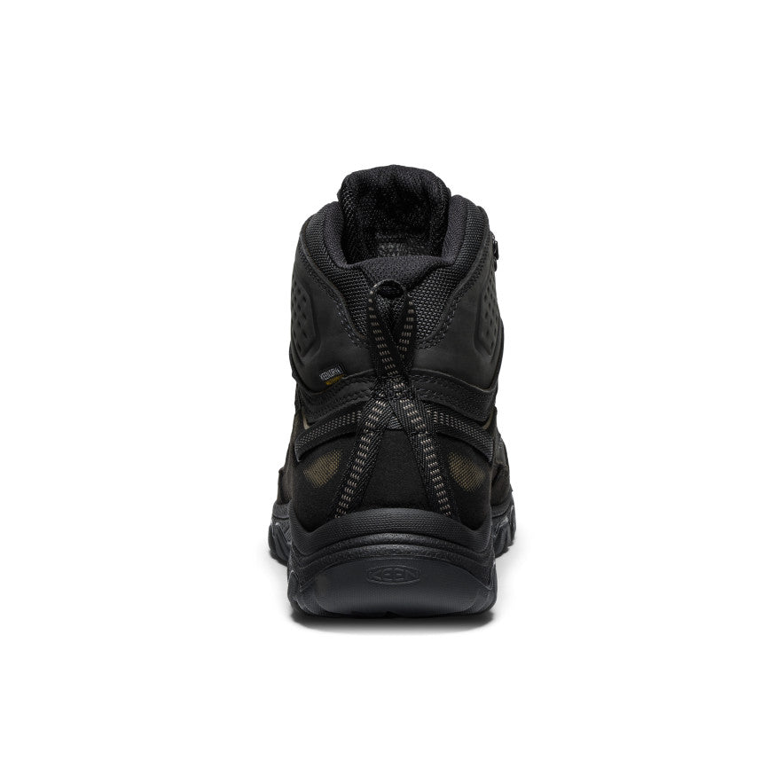 Men's Targhee IV Wide Waterproof Hiking Boot Triple Black - Keen