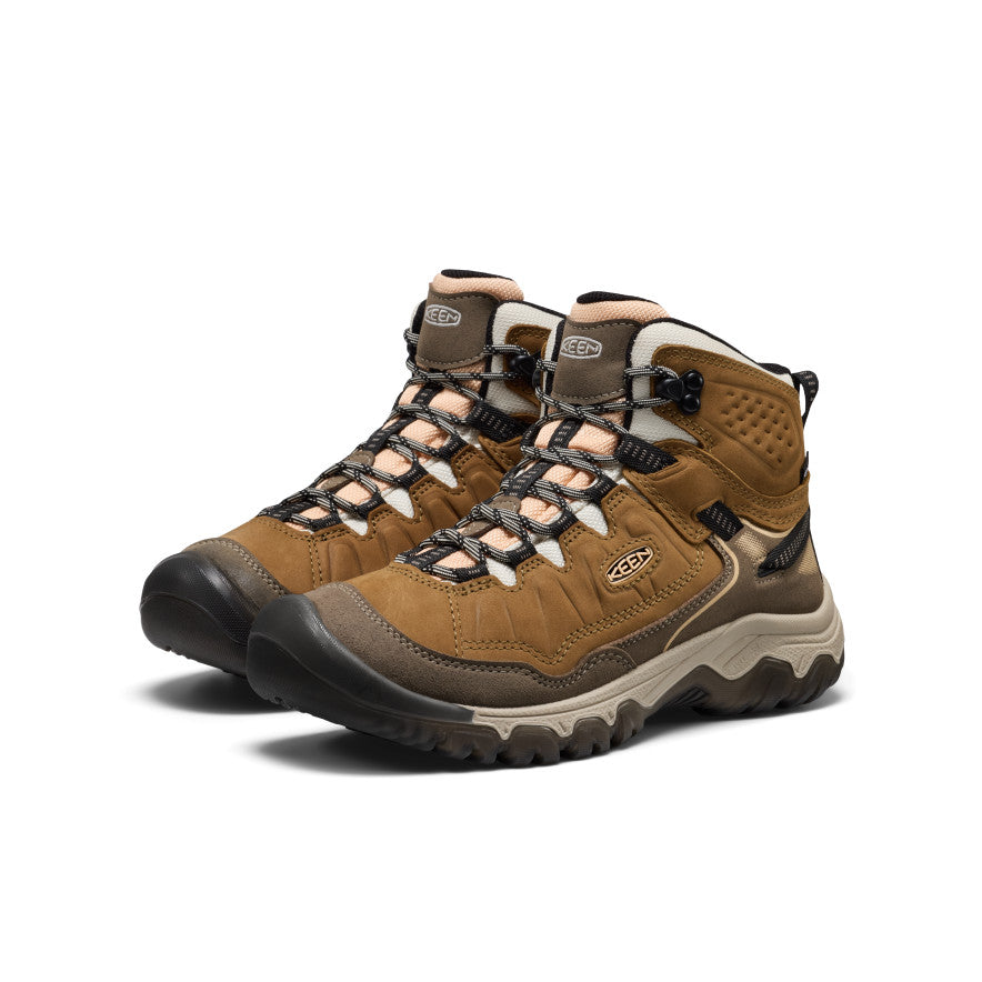 Women's Targhee IV Waterproof Hiking Boot Coyote/Peach Fuzz - Keen