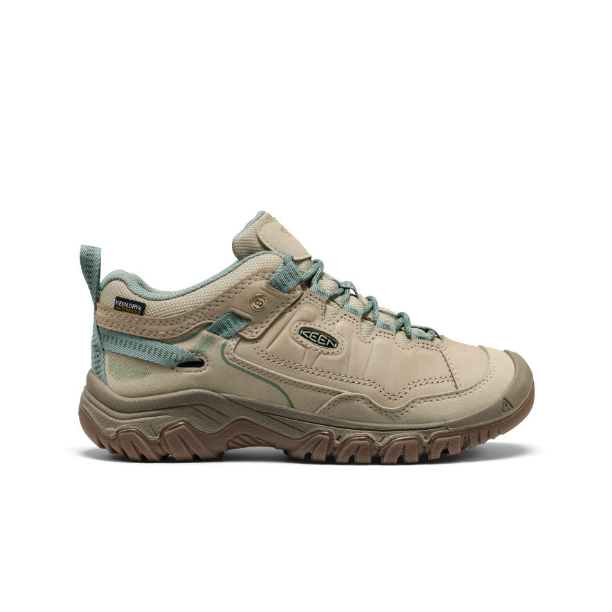 Women's Targhee IV Waterproof Hiking Shoe Abbey Stone/Lily Pad - Keen