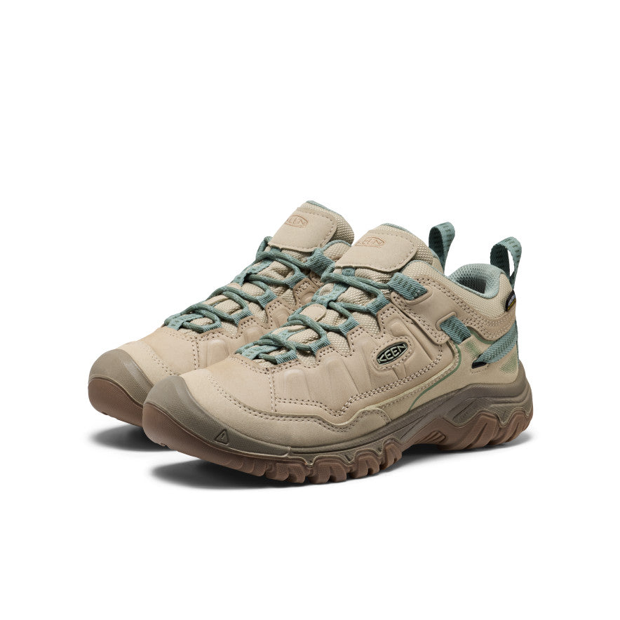 Women's Targhee IV Waterproof Hiking Shoe Abbey Stone/Lily Pad - Keen