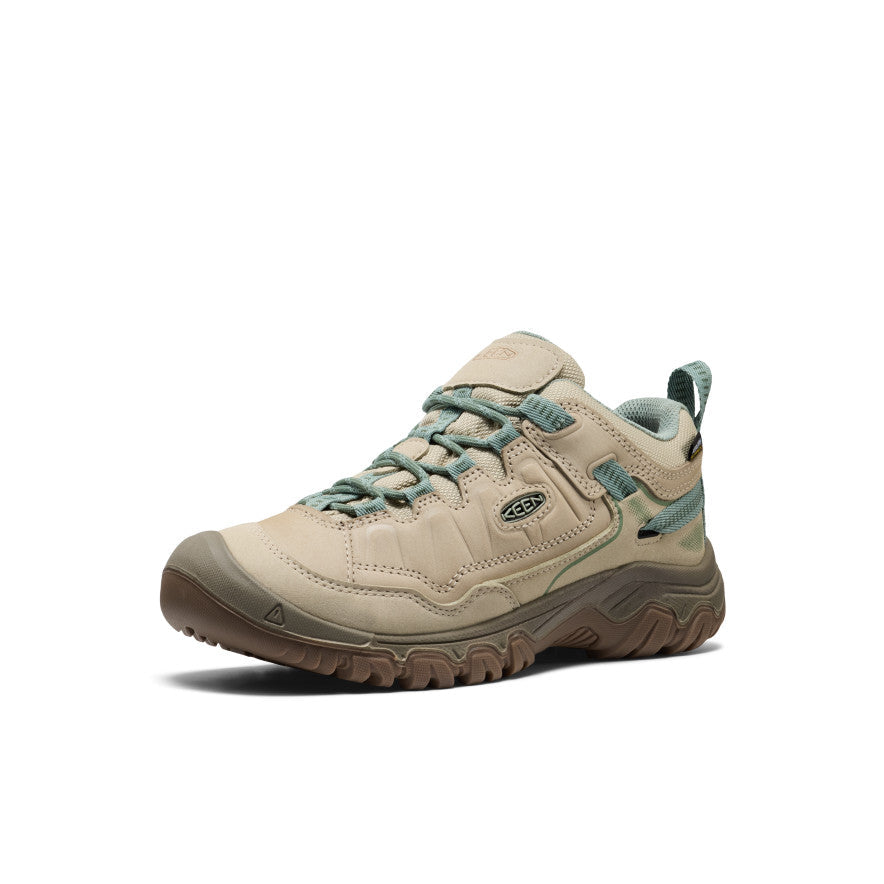 Women's Targhee IV Waterproof Hiking Shoe Abbey Stone/Lily Pad - Keen