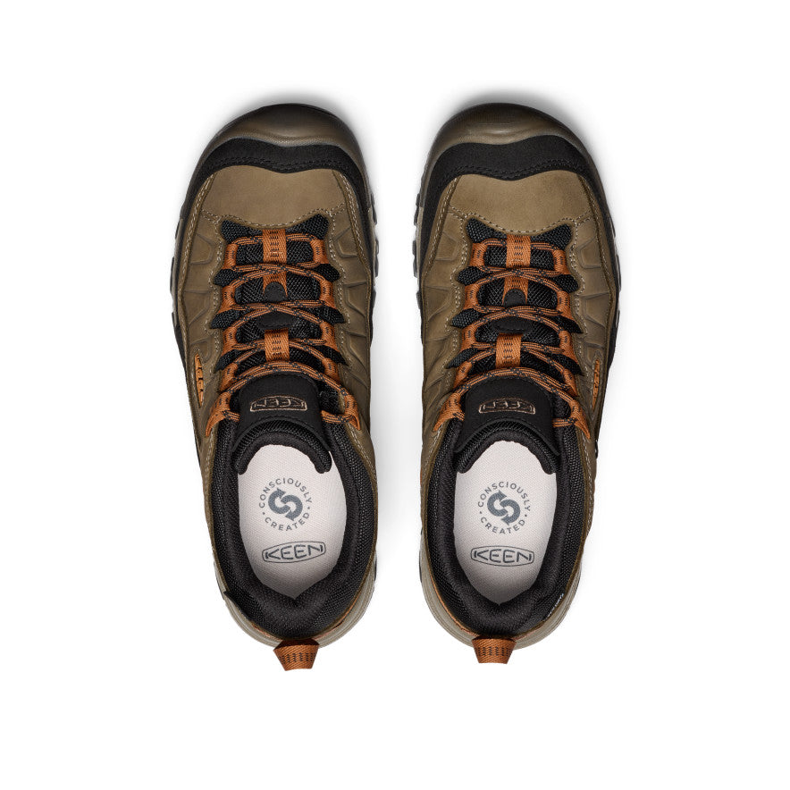 Men's Targhee IV Waterproof Hiking Shoe Sea Turtle/Roasted Pecan - Keen