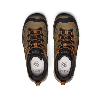 Men's Targhee IV Waterproof Hiking Shoe Sea Turtle/Roasted Pecan - Keen