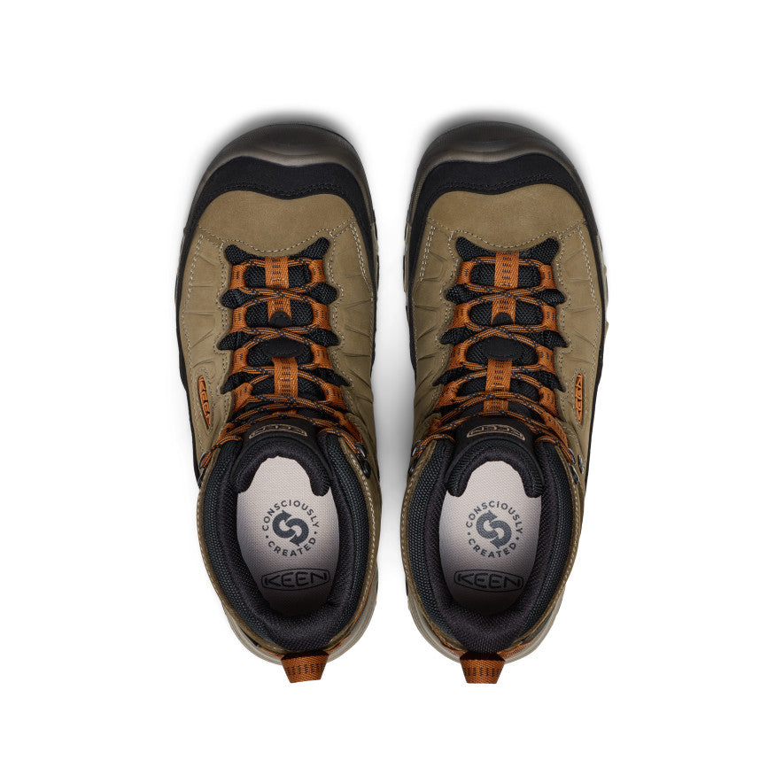 Men's Targhee IV Waterproof Hiking Boot Sea Turtle/Roasted Pecan - Keen