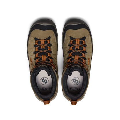 Men's Targhee IV Waterproof Hiking Boot Sea Turtle/Roasted Pecan - Keen
