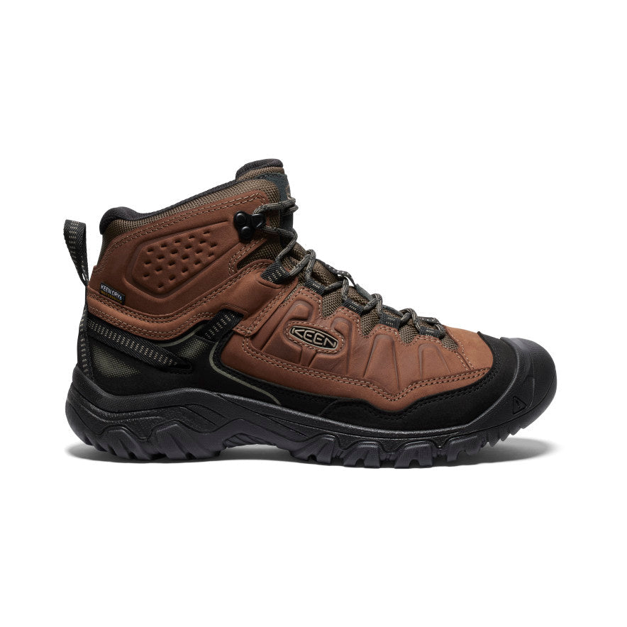 Men's Targhee IV Wide Waterproof Hiking Boot Bison/Black - Keen