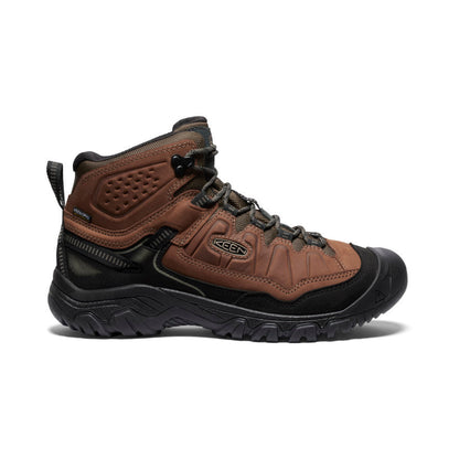 Men's Targhee IV Wide Waterproof Hiking Boot Bison/Black - Keen
