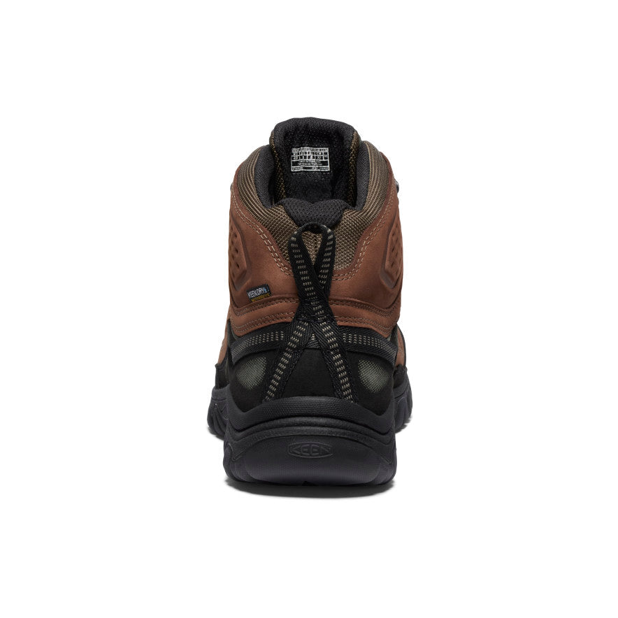 Men's Targhee IV Wide Waterproof Hiking Boot Bison/Black - Keen