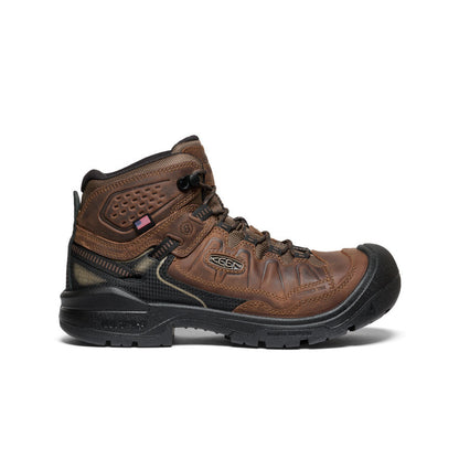 Men's Targhee IV Waterproof Work Boot (Carbon Toe) Dark Earth/Black - Keen