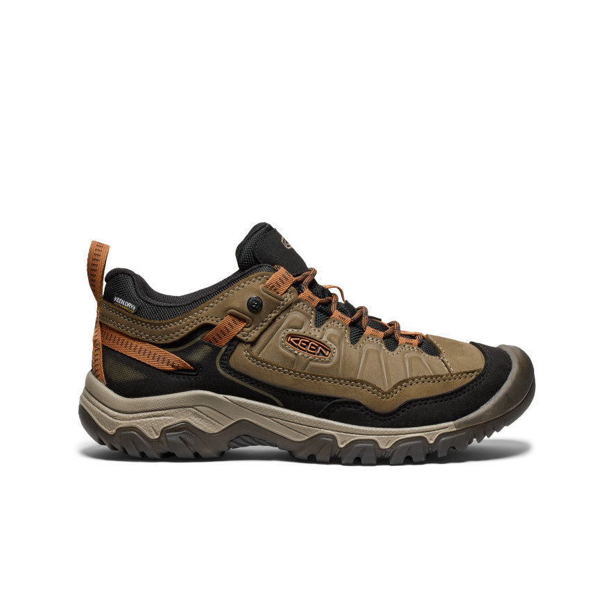 Men's Targhee IV Wide Waterproof Hiking Shoe Sea Turtle/Roasted Pecan - Keen