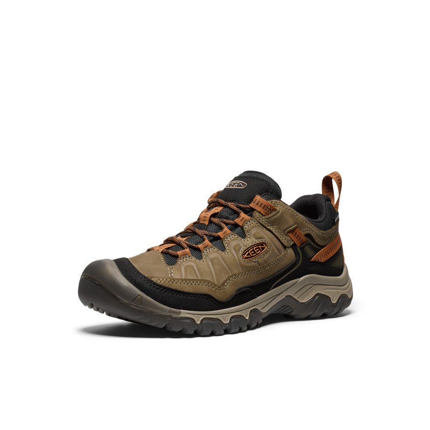 Men's Targhee IV Wide Waterproof Hiking Shoe Sea Turtle/Roasted Pecan - Keen