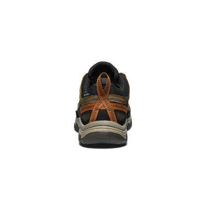 Men's Targhee IV Wide Waterproof Hiking Shoe Sea Turtle/Roasted Pecan - Keen