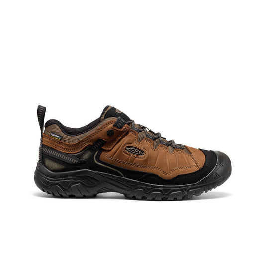 Men's Targhee IV Wide Waterproof Hiking Shoe Bison/Black - Keen