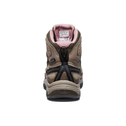 Women's Targhee IV Wide Waterproof Hiking Boot Brindle/Nostalgia Rose - Keen