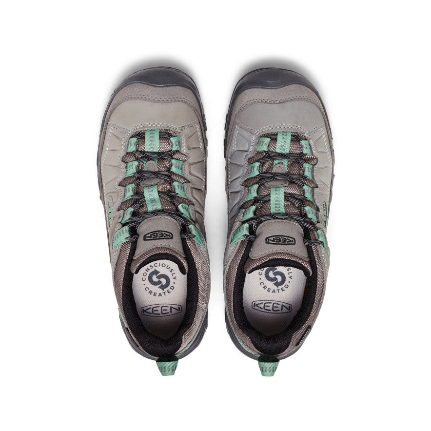 Women's Targhee IV Wide Waterproof Hiking Shoe Alloy/Granite Green - Keen