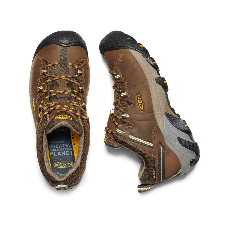 Men's Targhee II Waterproof Wide Cascade Brown/Golden Yellow - Keen