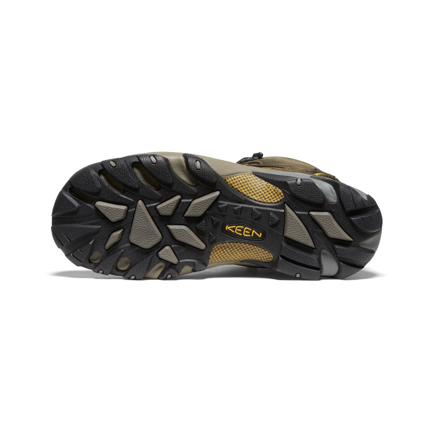 Men's Targhee II Mid Waterproof Hiking Boots Black Olive/Yellow - Keen