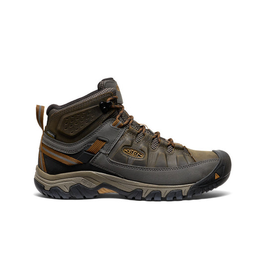 Men's Targhee III Waterproof Mid Wide Black Olive/Golden Brown - Keen