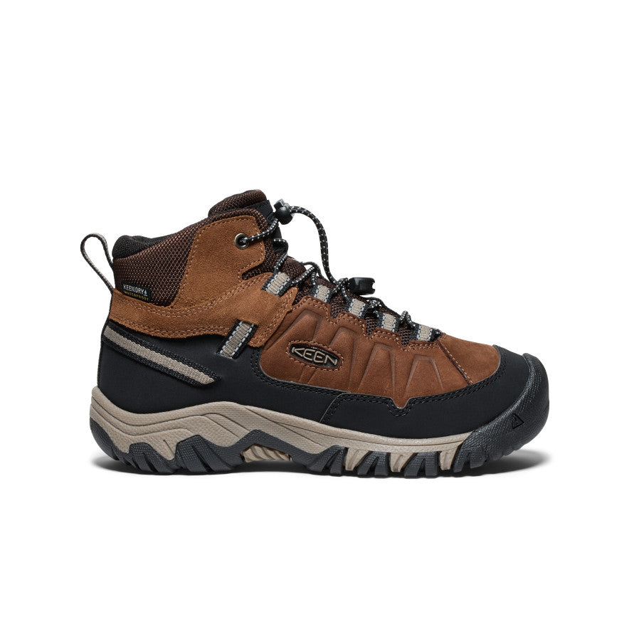 Big Kids' Targhee IV Waterproof Hiking Boot Bison/Brindle - Keen
