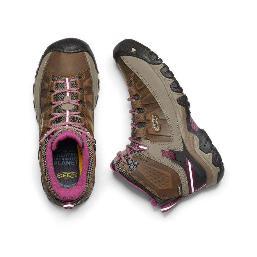 Women's Targhee III Waterproof Mid Weiss/Boysenberry - Keen