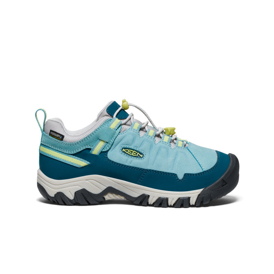 Big Kids' Targhee IV Waterproof Hiking Shoe Reef Waters/Daiquiri Green - Keen