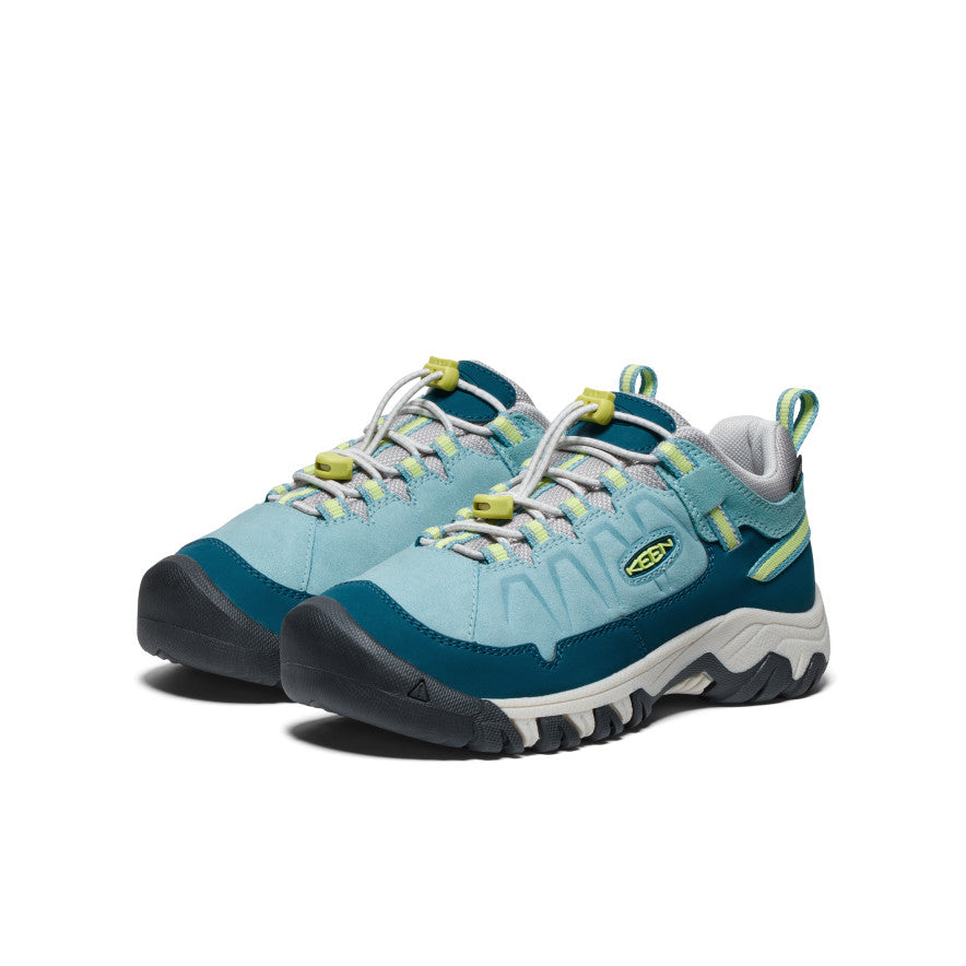 Big Kids' Targhee IV Waterproof Hiking Shoe Reef Waters/Daiquiri Green - Keen