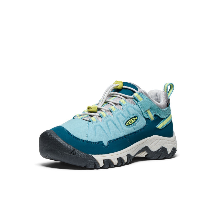 Big Kids' Targhee IV Waterproof Hiking Shoe Reef Waters/Daiquiri Green - Keen