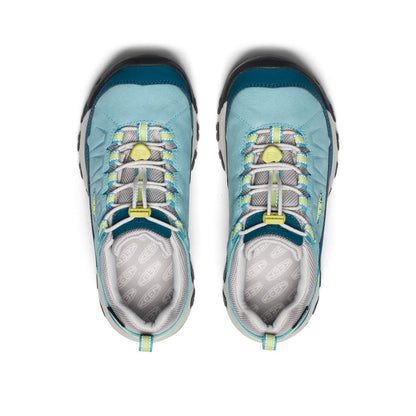Big Kids' Targhee IV Waterproof Hiking Shoe Reef Waters/Daiquiri Green - Keen