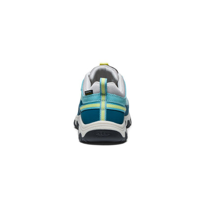 Big Kids' Targhee IV Waterproof Hiking Shoe Reef Waters/Daiquiri Green - Keen