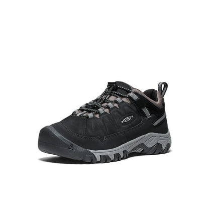 Big Kids' Targhee IV Waterproof Hiking Shoe Black/Steel Grey - Keen