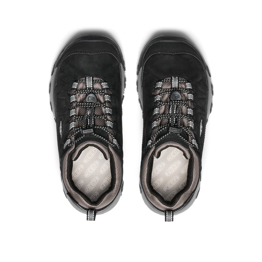 Big Kids' Targhee IV Waterproof Hiking Shoe Black/Steel Grey - Keen