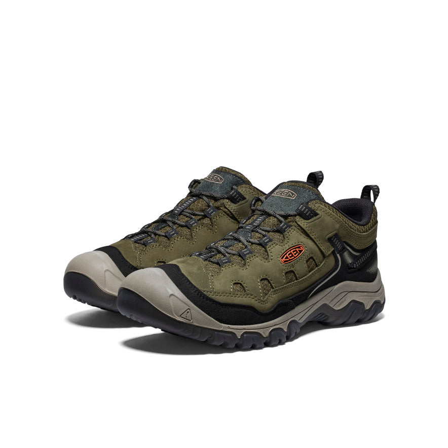 Men's Targhee IV Vented Hiking Shoe Dark Olive/Gold Flame - Keen