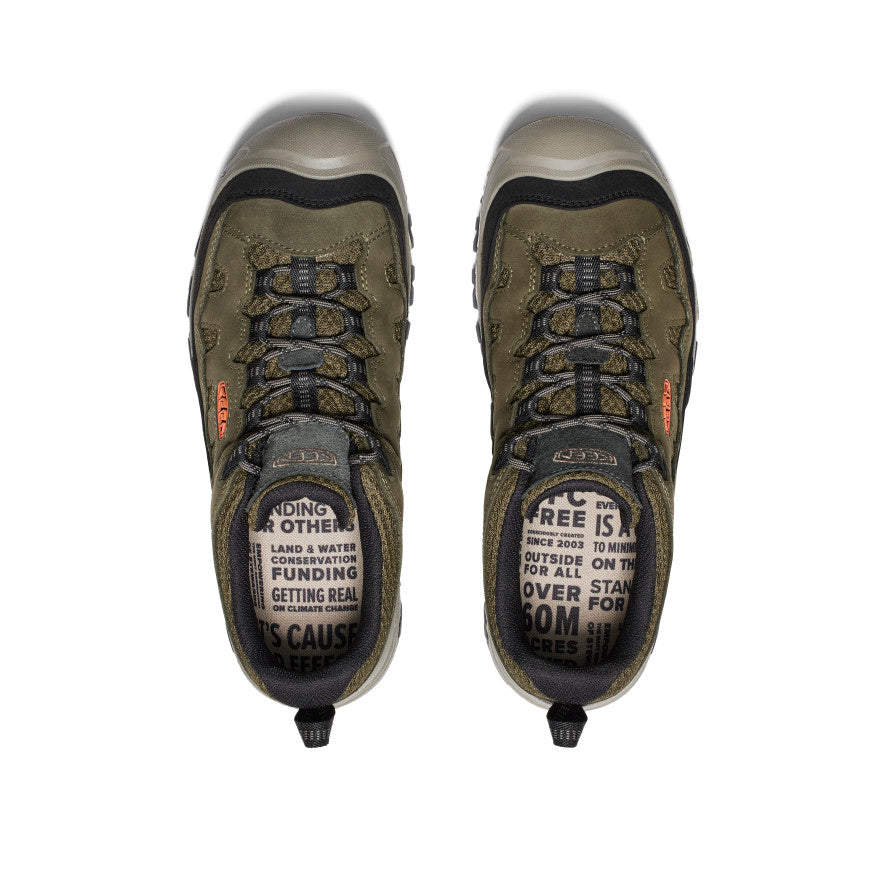 Men's Targhee IV Vented Hiking Shoe Dark Olive/Gold Flame - Keen