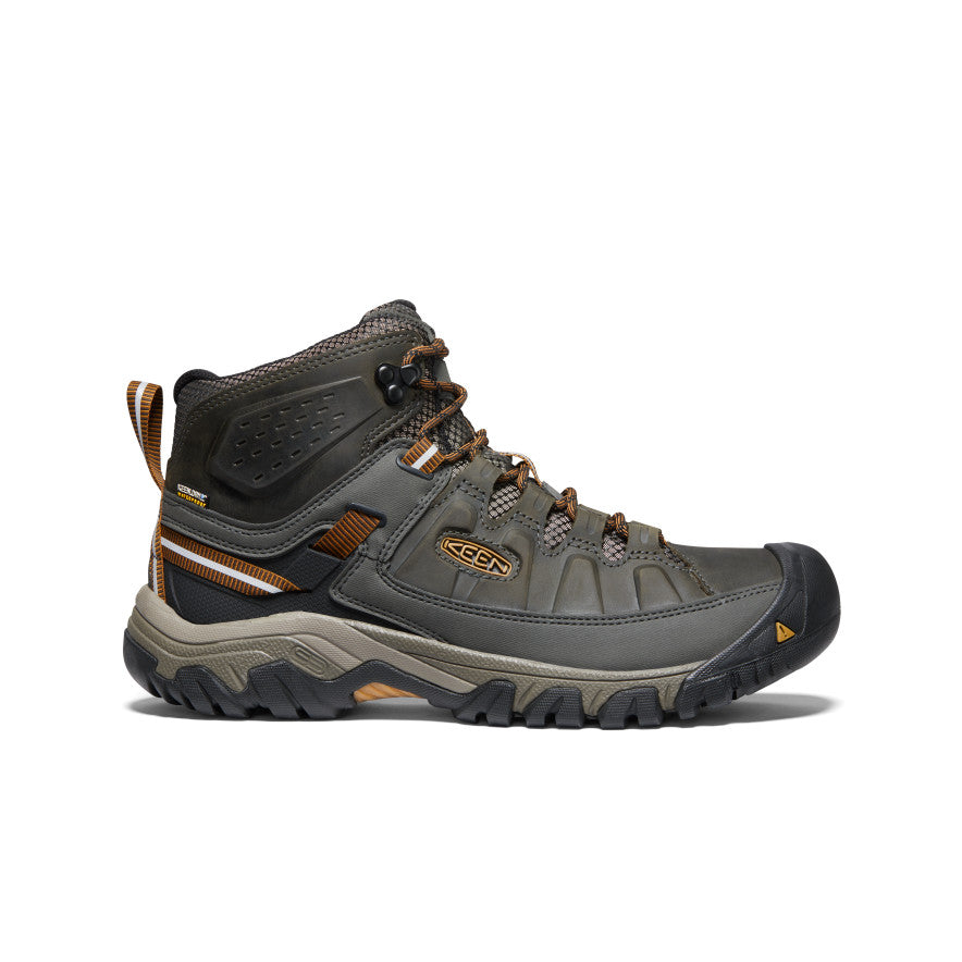 Men's Targhee III Waterproof Mid Black Olive/Golden Brown - Keen