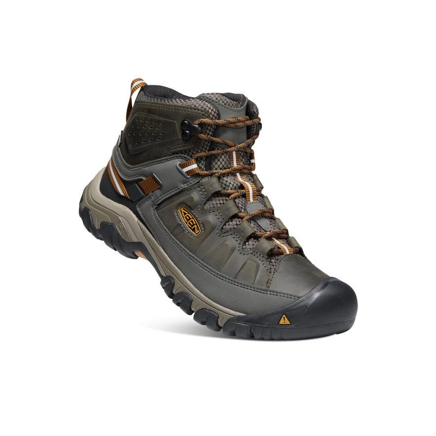 Men's Targhee III Waterproof Mid Black Olive/Golden Brown - Keen